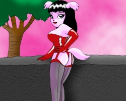 furries_blackhaired_pink_redcorsetandpumps_furryhentai