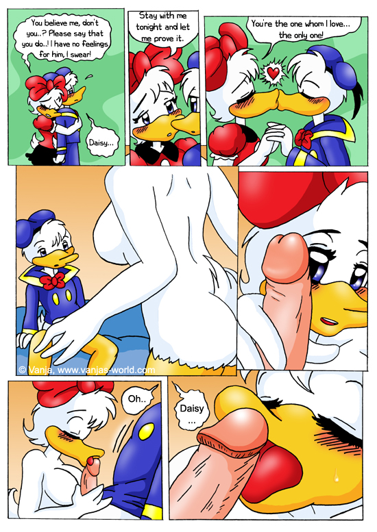 Jealous Heart, Donald and Daisy parody hentai comic.